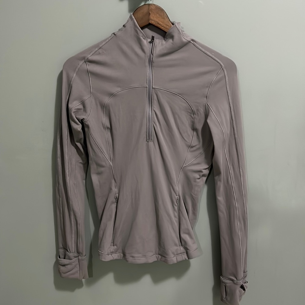 Light weight purple running sweater
